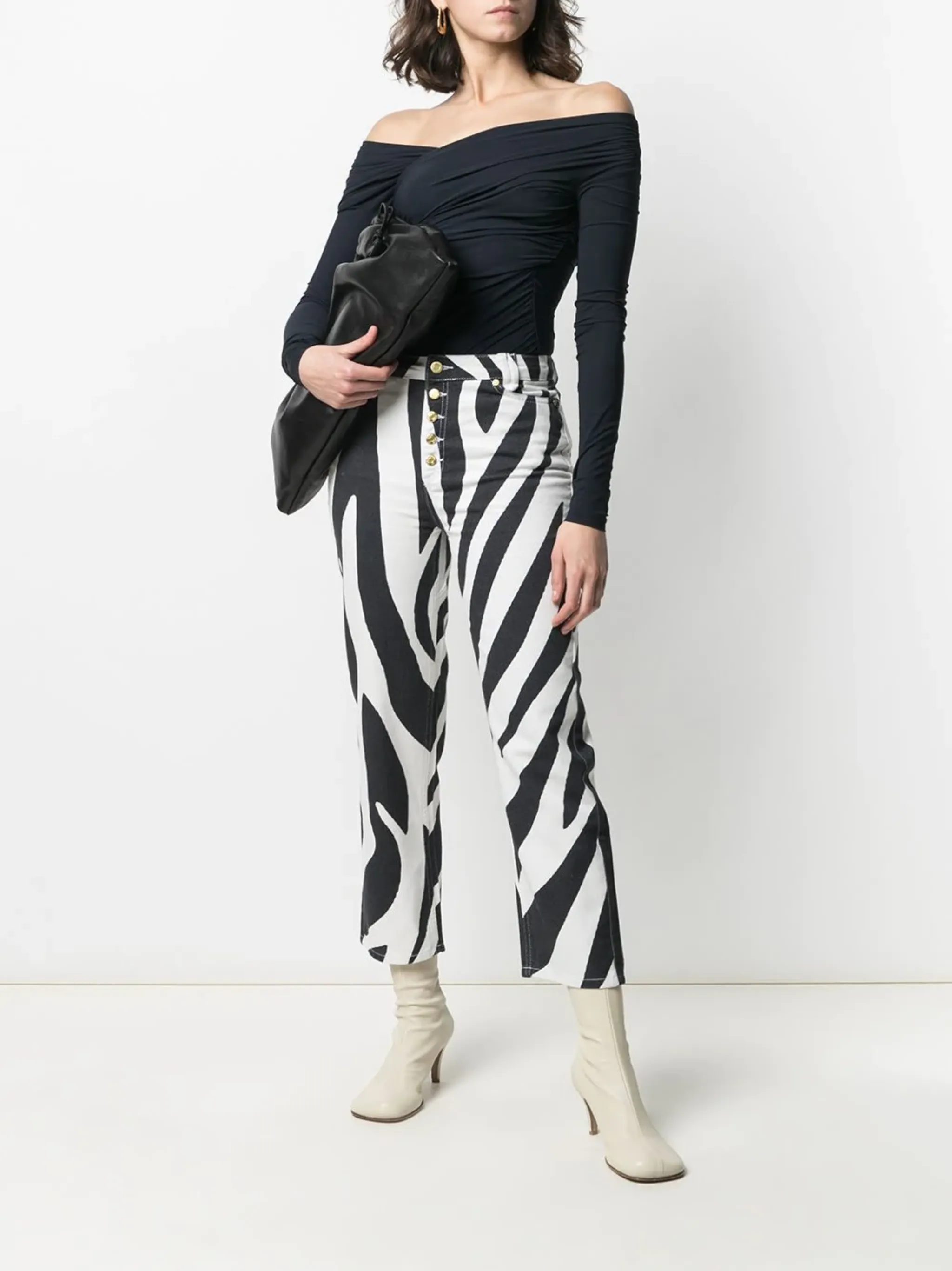 zebra print jeans House of Sunny US