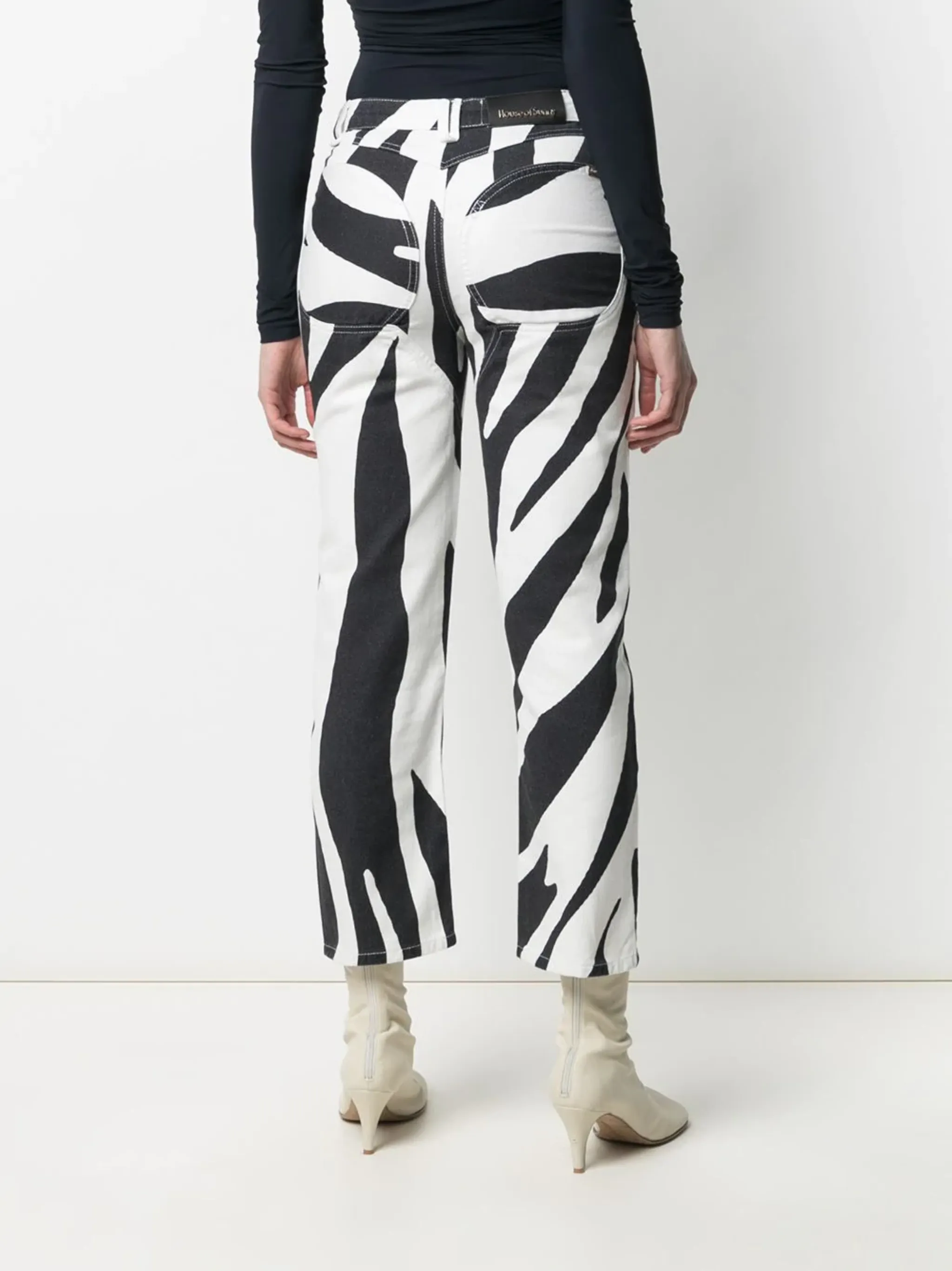 zebra print jeans House of Sunny US