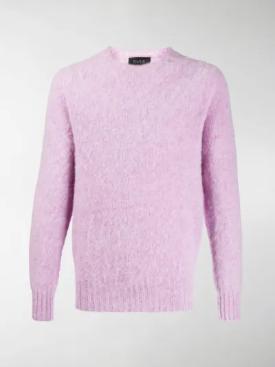 purple crew neck jumper