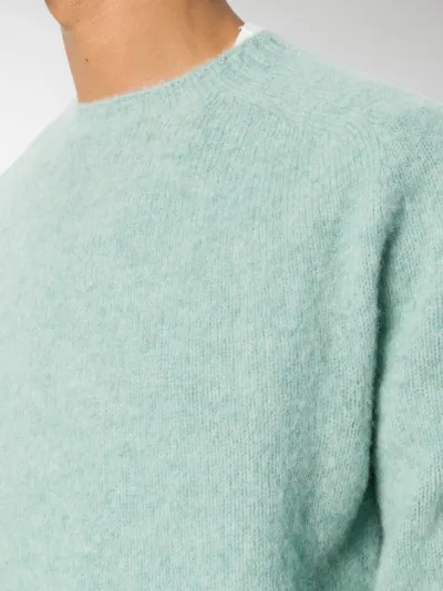 MAGLIONE PURO SHETLAND VERDINO | Ghiglino1893