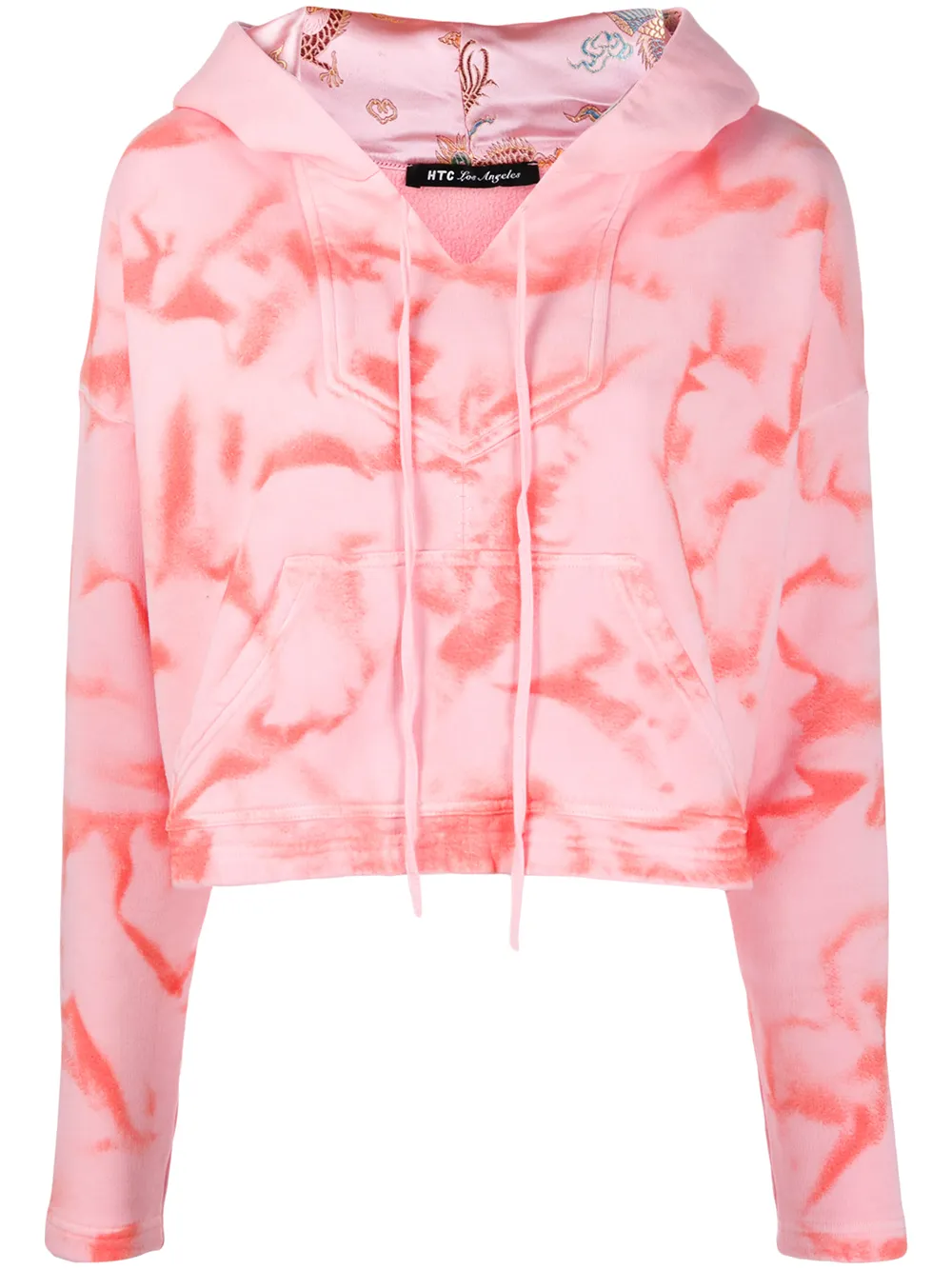 Htc Los Angeles tie dye cropped hoodie Eraldo DE