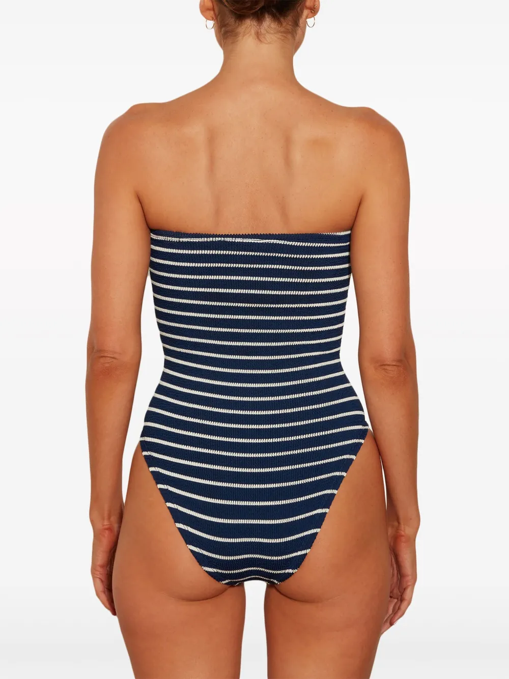 Brooke Strapless Seersucker Swimsuit Hunza G Us