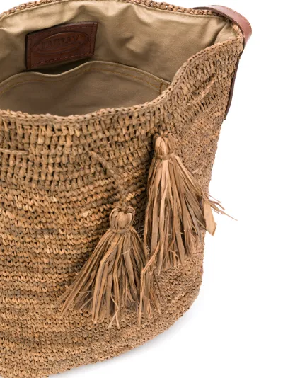 woven bucket bag