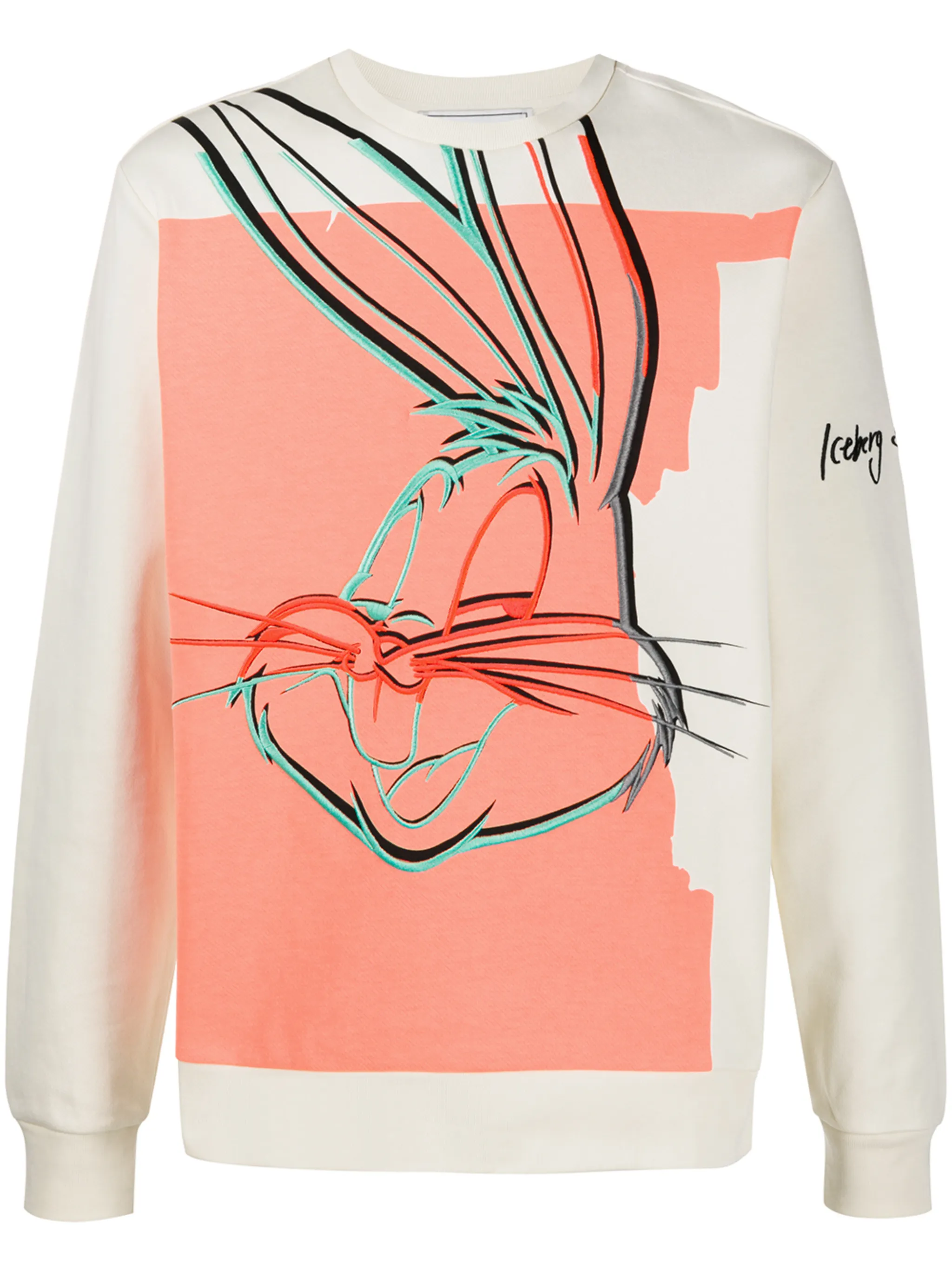 イタリー製 ICEBERG BUGS BUNNY ハイネックウールニットセーター