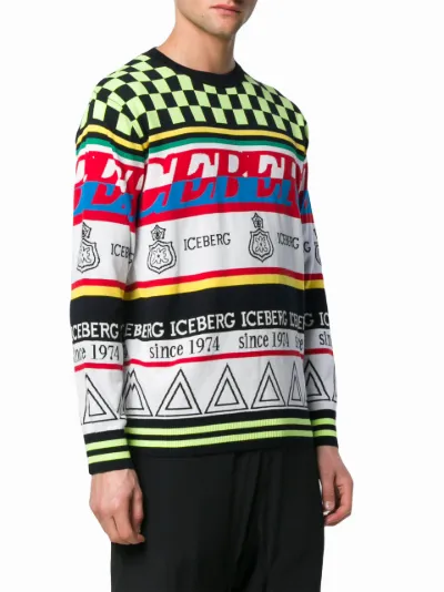 Maglione con motivi a contrasto | Iceberg | Eraldo.com