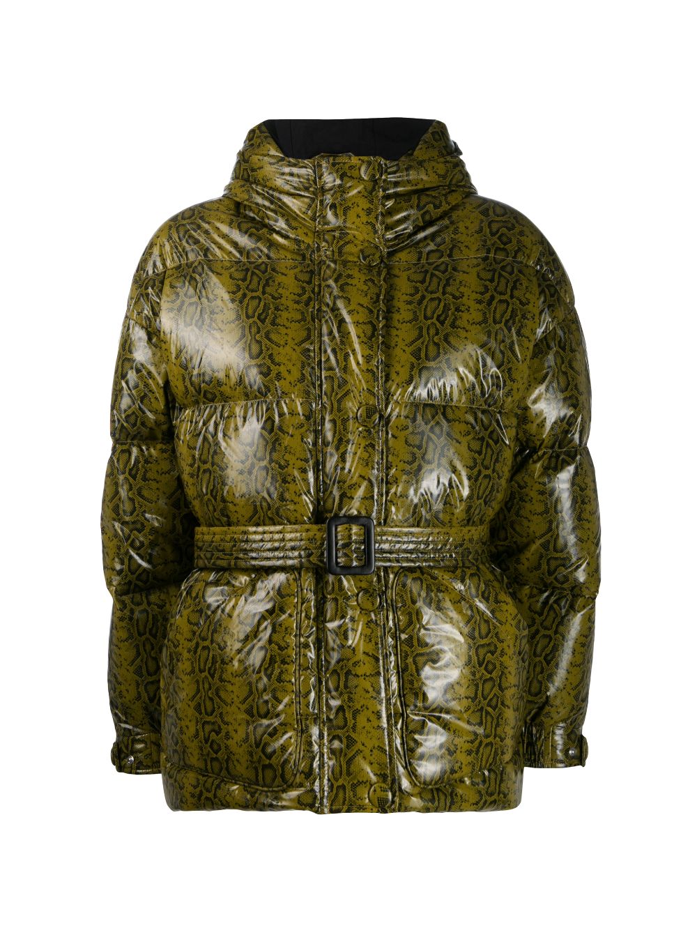 Snake print puffer on sale jacket