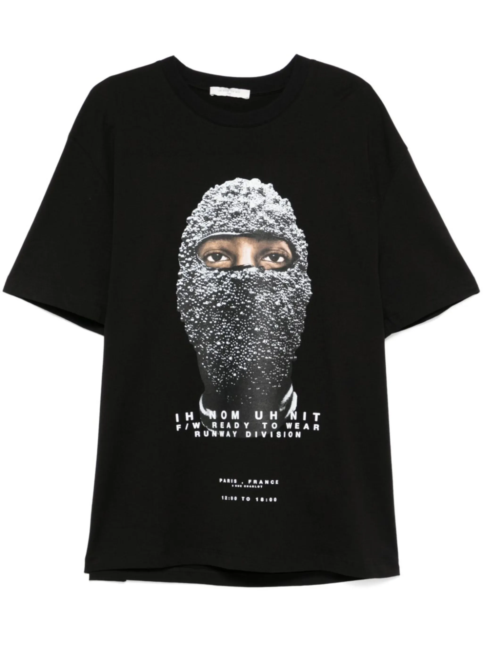 IH NOM UH hotsell NIT Mask On Black T-shirt