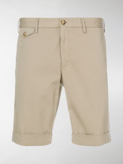 fitted chino shorts