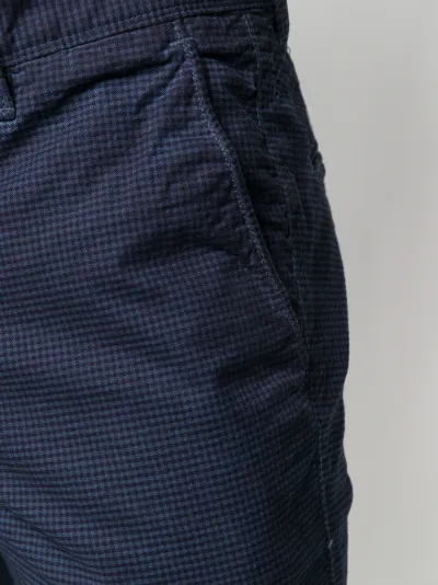 skinny gingham trousers