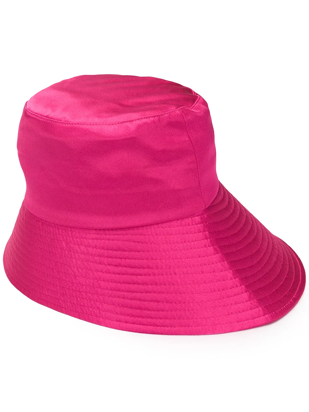 asymmetric brim bucket hat 