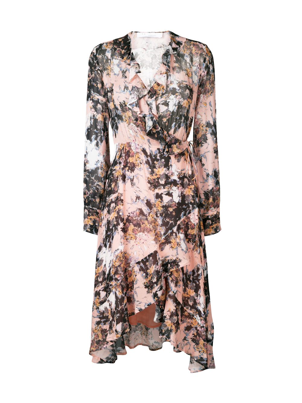 IRO garden print ruffle midi dress Eraldo US