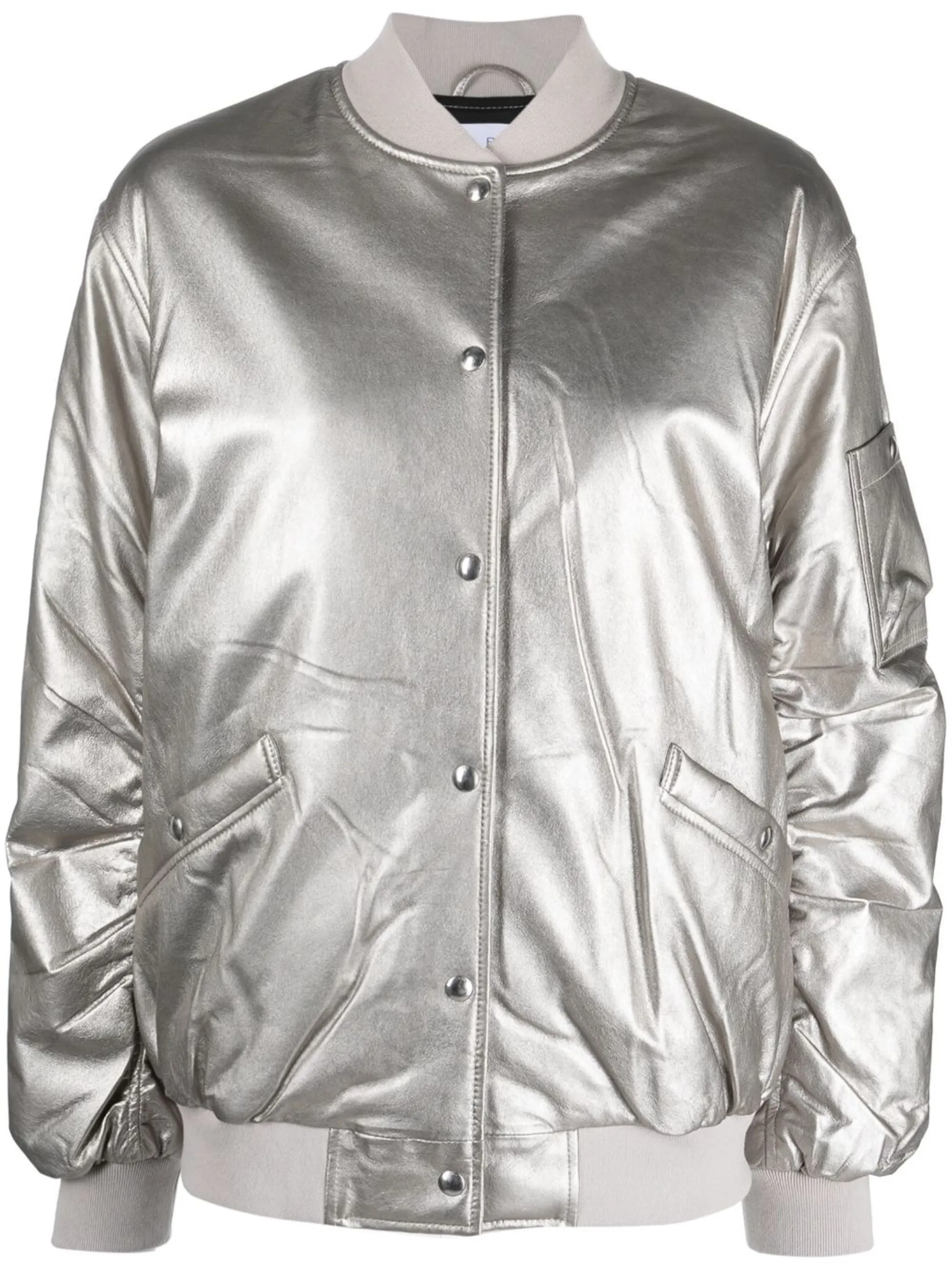 Iro silver leather jacket best sale