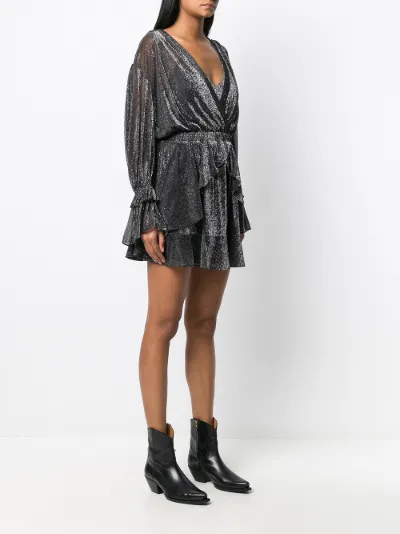 layered wrap dress