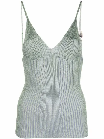knitted spaghetti strap top