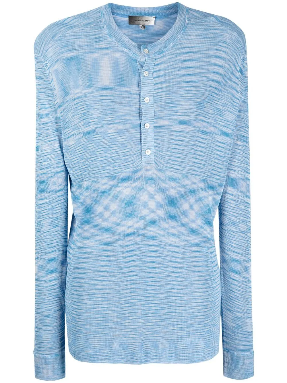 Achille buttoned henley top | Isabel 