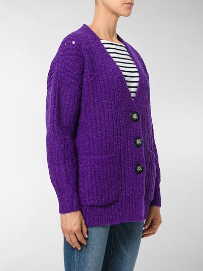 chunky lilac cardigan