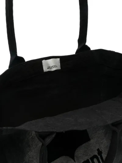 ISABEL MARANT Etoile-flocked canvas tote bag | Eraldo.com CC