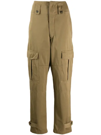 high waisted cargo trousers