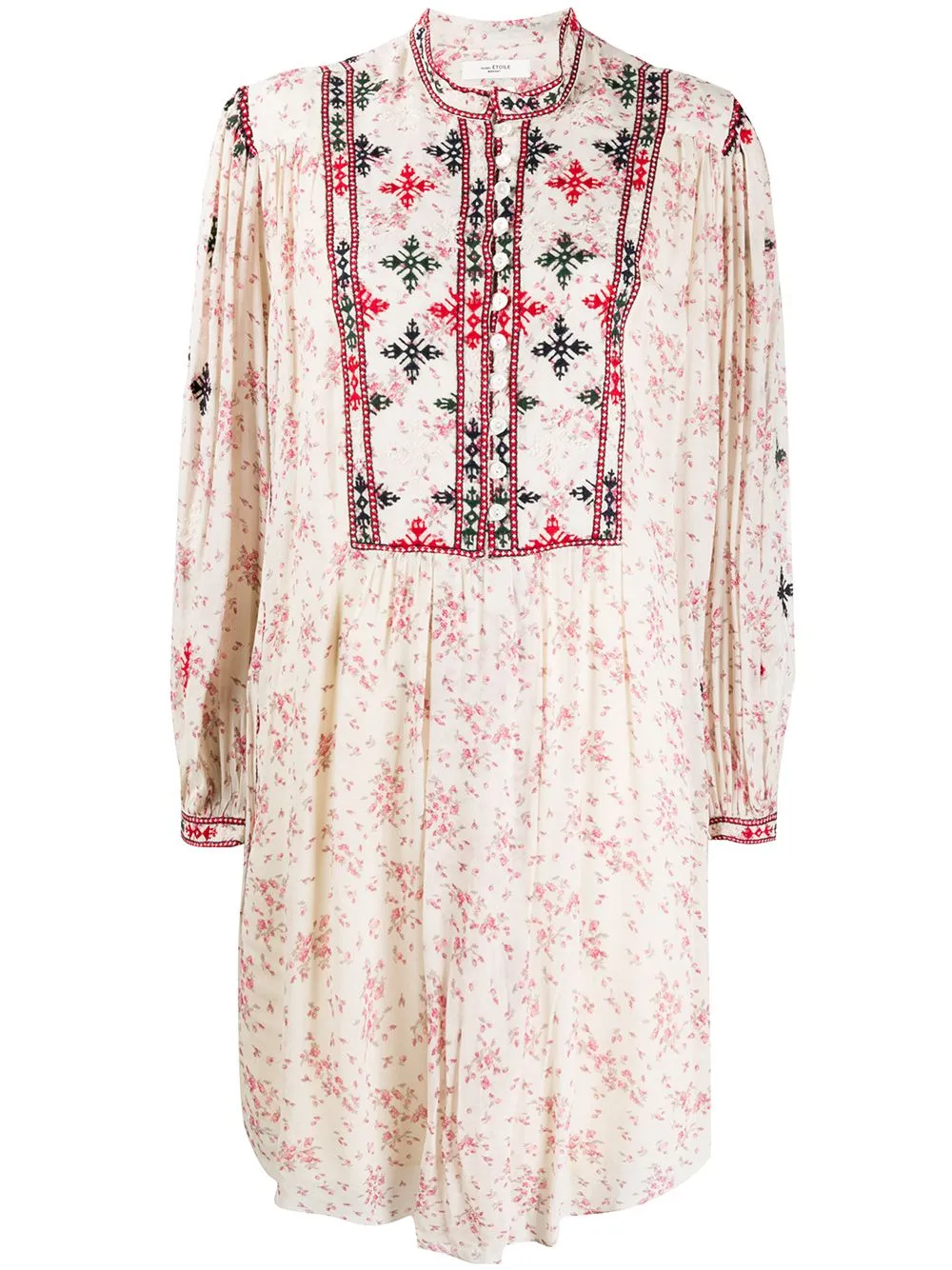 isabel marant embroidered dress