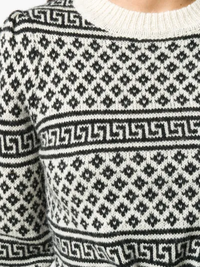 knitted crew neck jumper