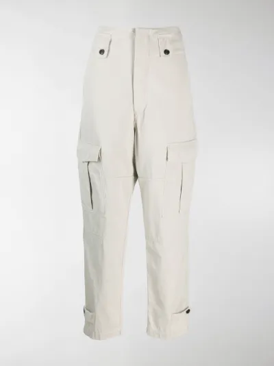 white utility trousers