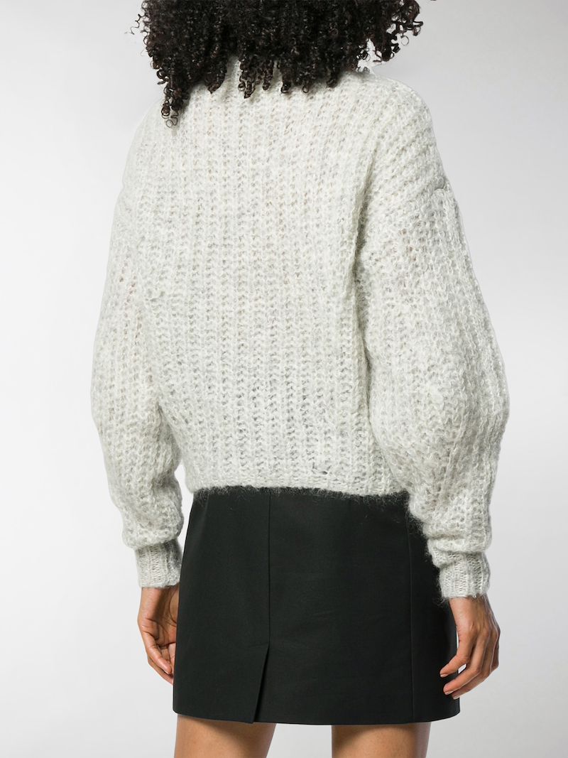 fitted knitted jumper