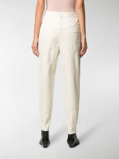 tapered high rise jeans