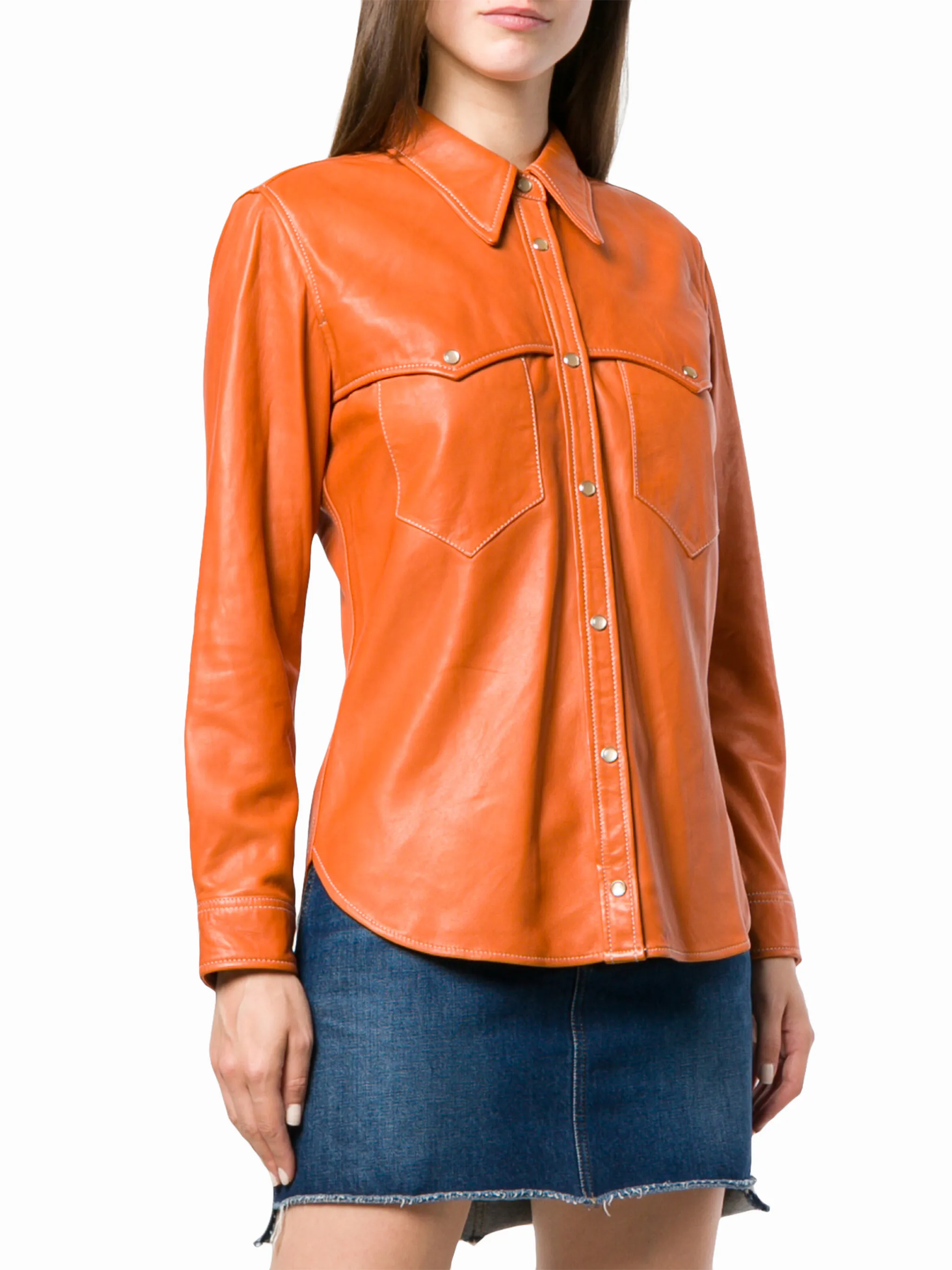 ISABEL MARANT Nile leather shirt Eraldo DE