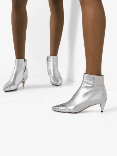 isabel marant silver boots