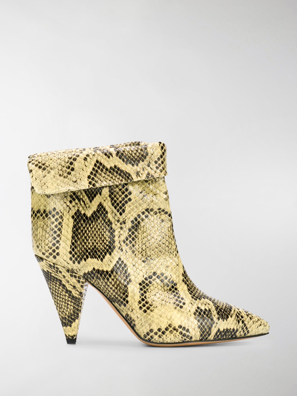 isabel marant snakeskin ankle boots