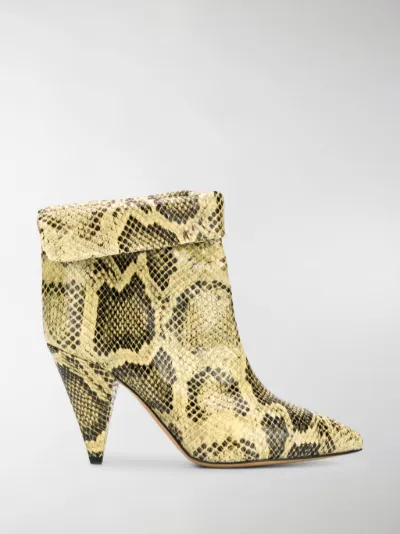 isabel marant snakeskin boots