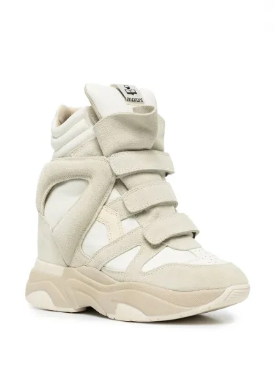 Isabel Marant Sneakers Balskee con zeppa bianco | MODES