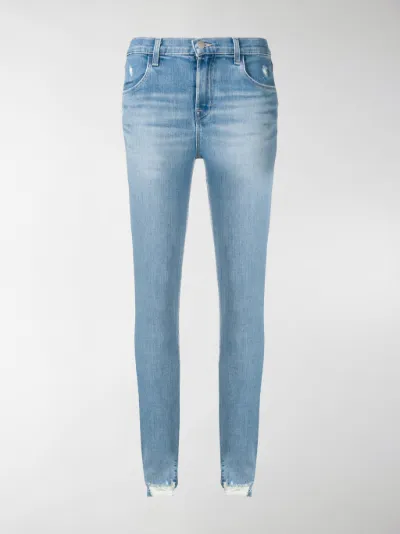 j brand distressed skinny jeans