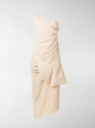 Jacquemus - Abito midi drappeggiato