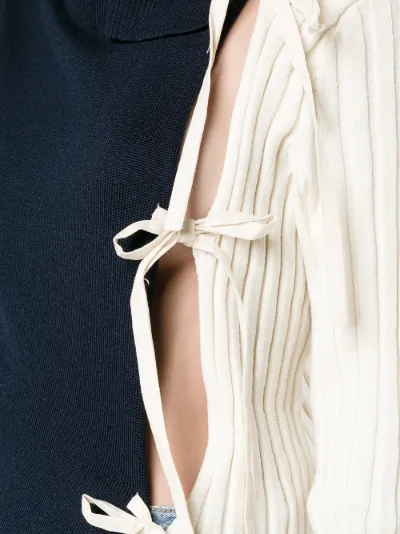 Jacquemus asymmetric front tied top | Browns