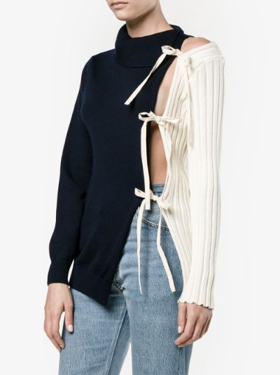 Jacquemus asymmetric front tied top | Browns