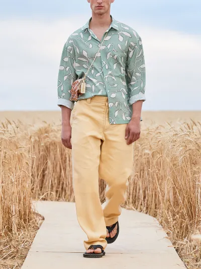 Baou leaf-print shirt | Jacquemus 