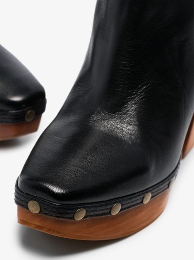 black clog boots