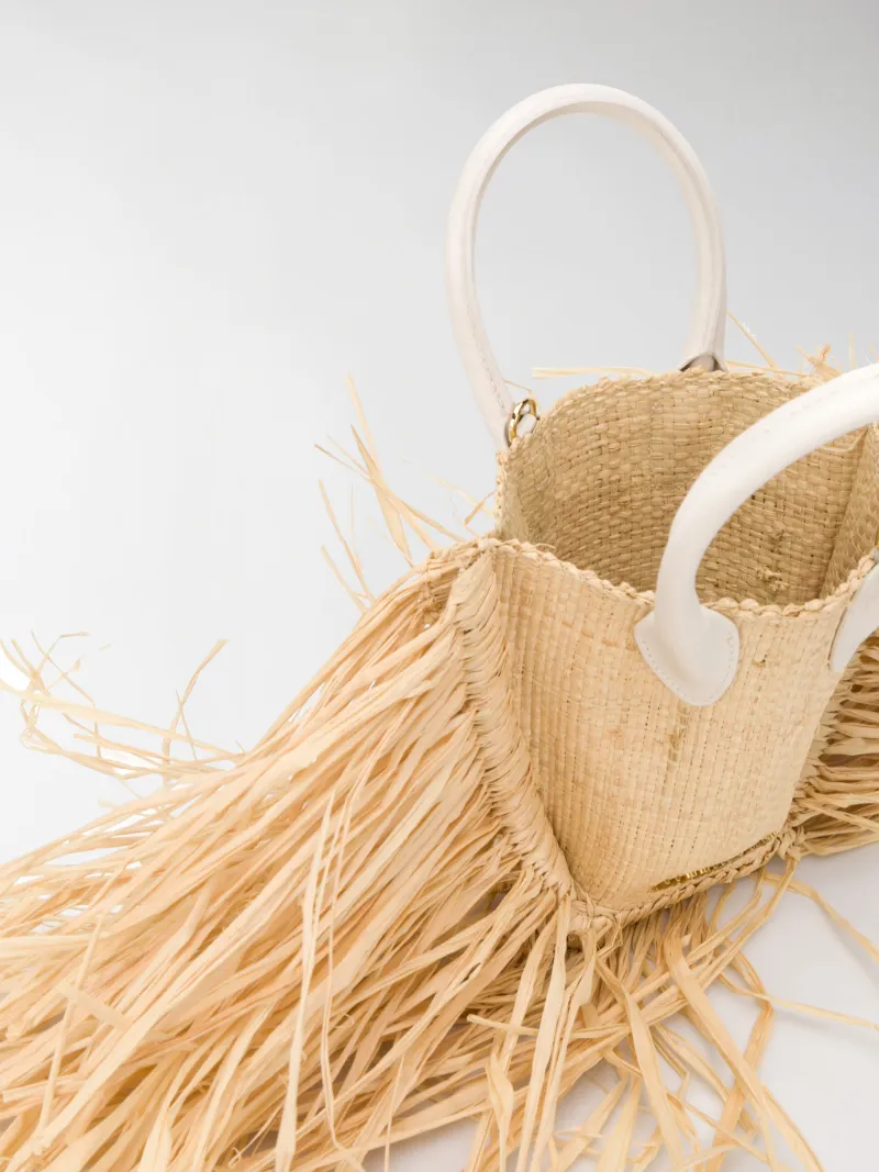 Jacquemus Borsa tote Le Petit Baci toni neutri | MODES