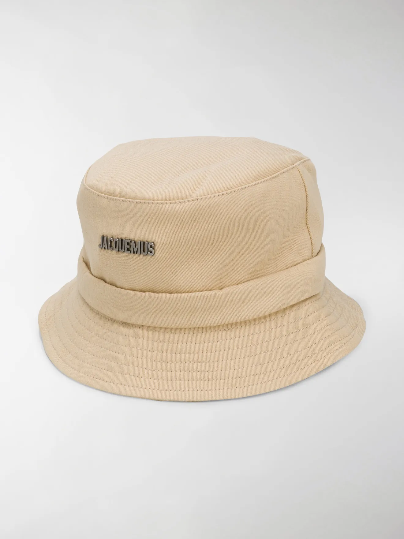 Jacquemus Cappello bucket con applicazione toni neutri | MODES