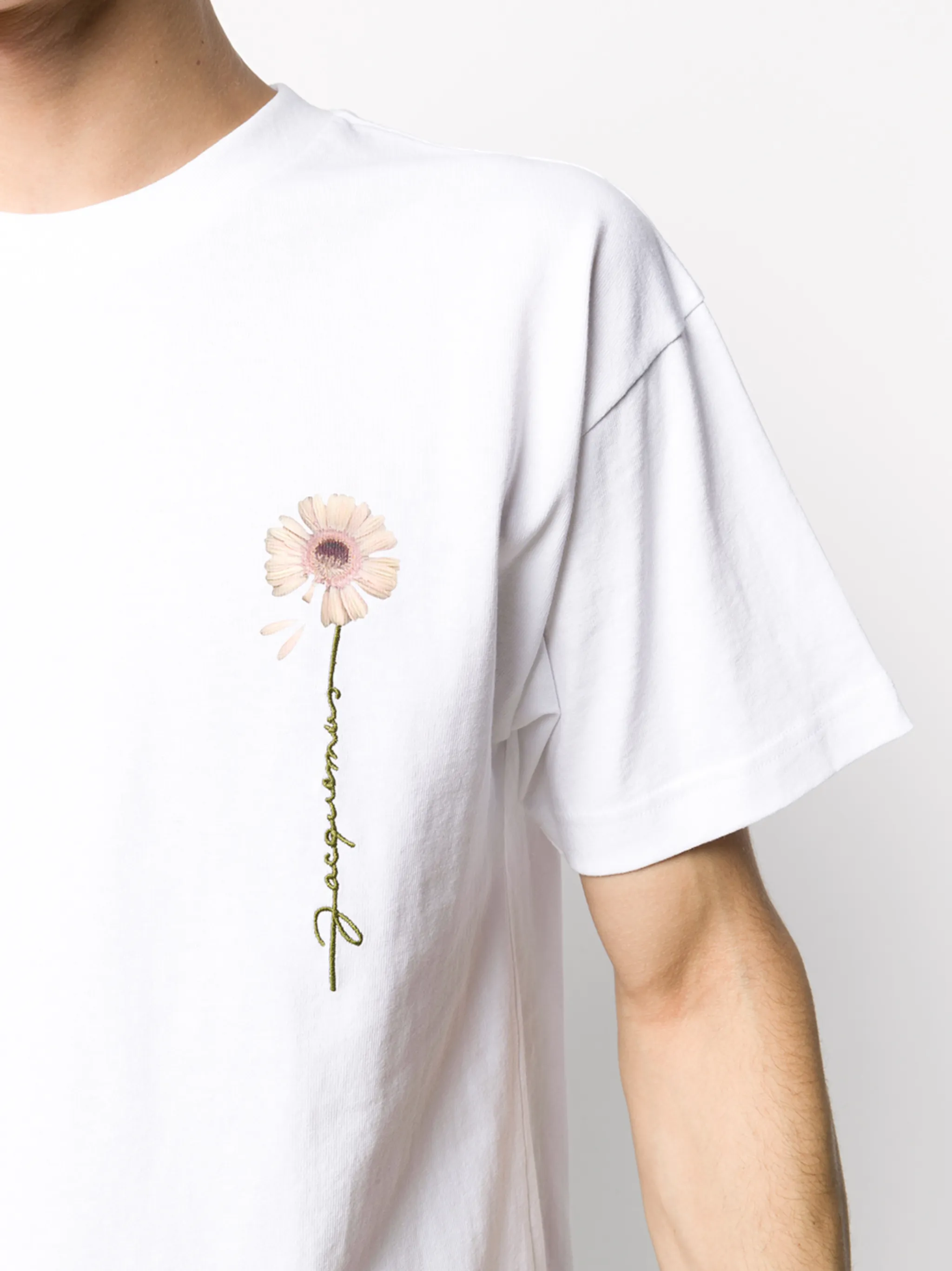 Jacquemus Fleur embroidered logo T-shirt | Eraldo.com FR