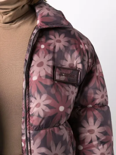 floral padded coat