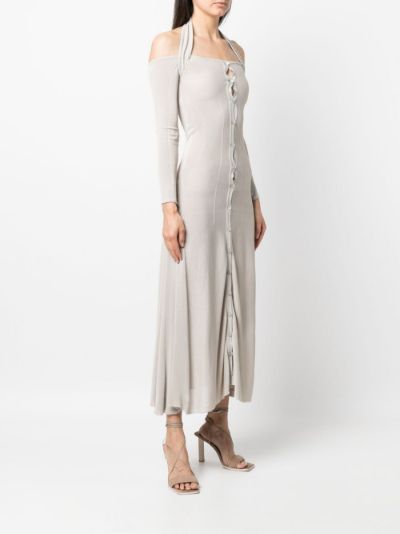 jacquemus white knit dress