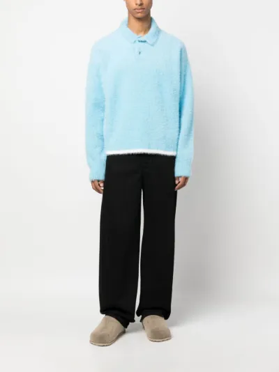 Jacquemus Le Polo Neve knitted polo jumper | Eraldo.com FR Jacquemus Le Polo Neve knitted polo jumper | Eraldo.com FR