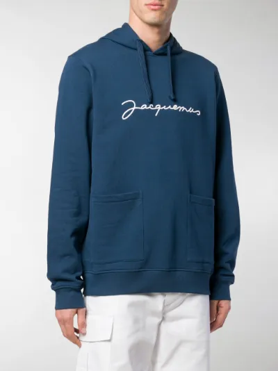 jacquemus blue hoodie