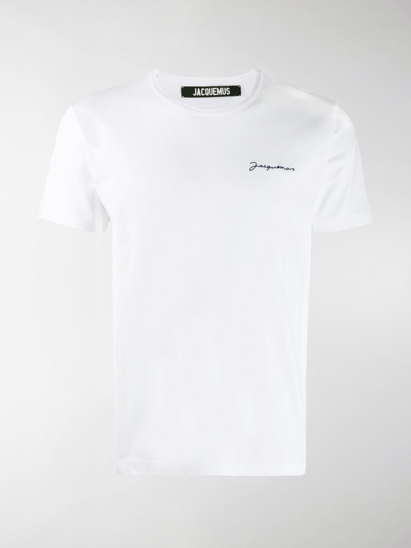 Jacquemus Logo embroidered T-shirt white | MODES