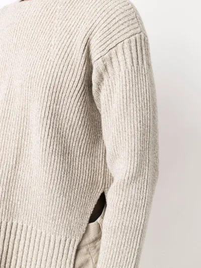 Jacquemus Maglione a girocollo toni neutri | MODES