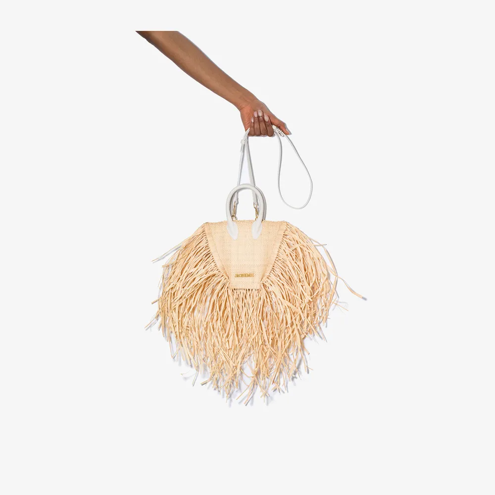 jacquemus raffia bag