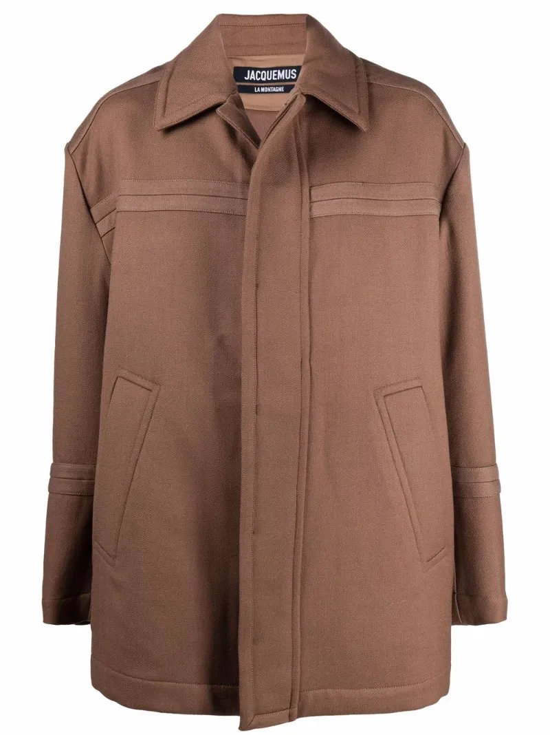 tan tailored coat