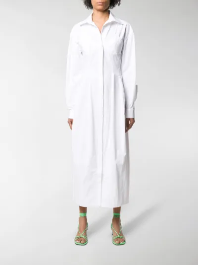 jacquemus white shirt dress